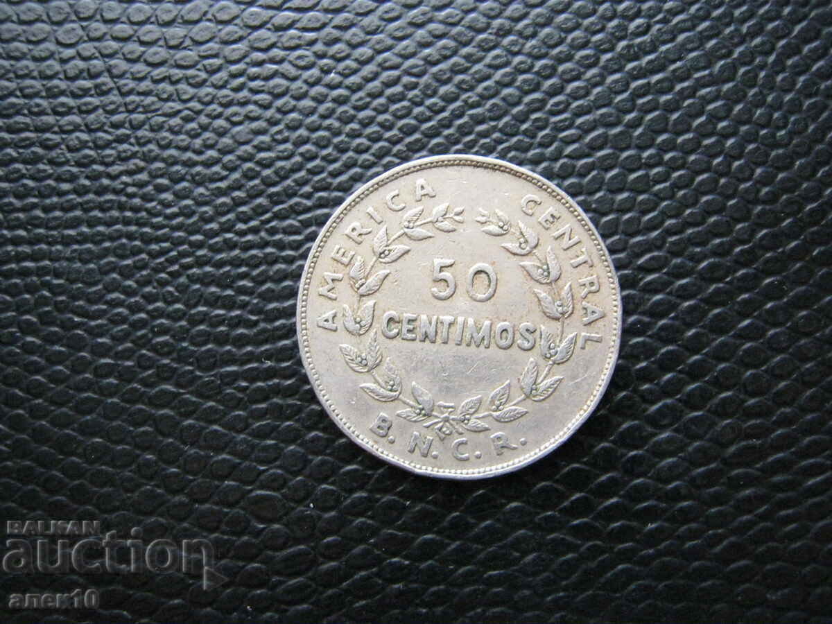 Kosta  Rika  50  sentavos   1937   g cu preț € 1.20 | 2.35 BGN