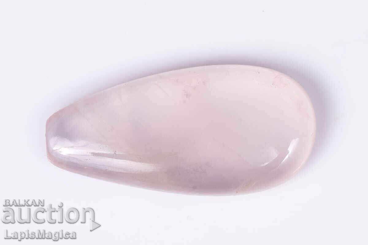 Ροζ χαλαζίας 11.5ct σε σχήμα δάκρυ cabochon
