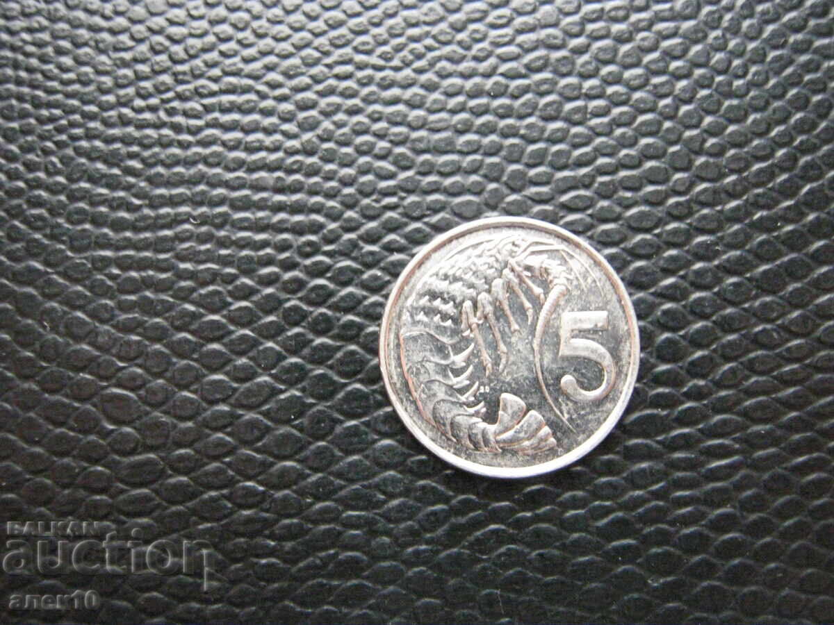 Каймани  5  цент   1996    г