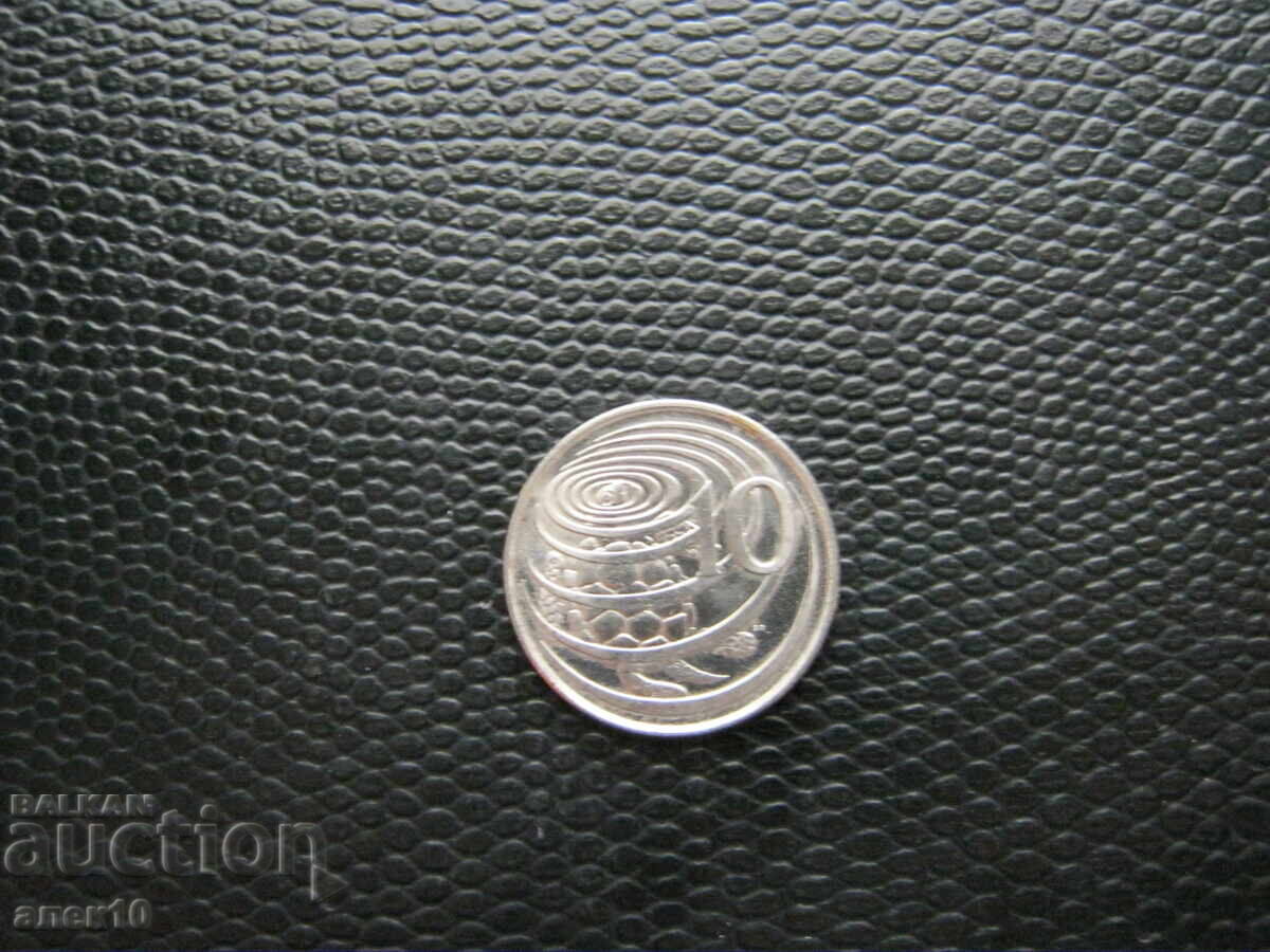 Каймани 10 цент 1992 г Каймани 10 цент 1992 г