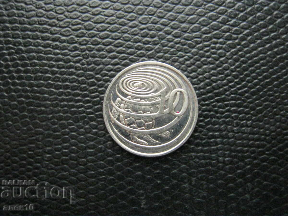 Каймани  10  цент   1996    г