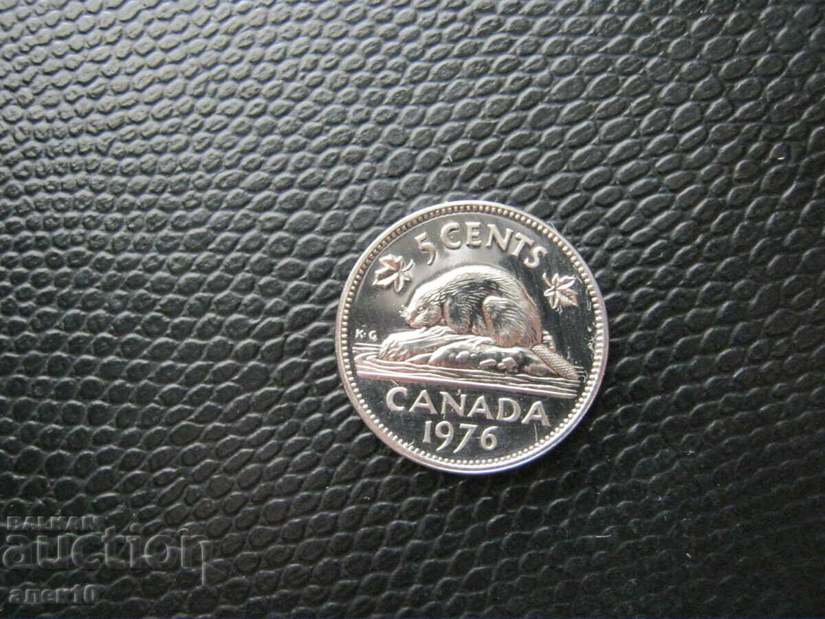 Канада 5 цент 1976 пруф г Канада 5 цент 1976 пруф г