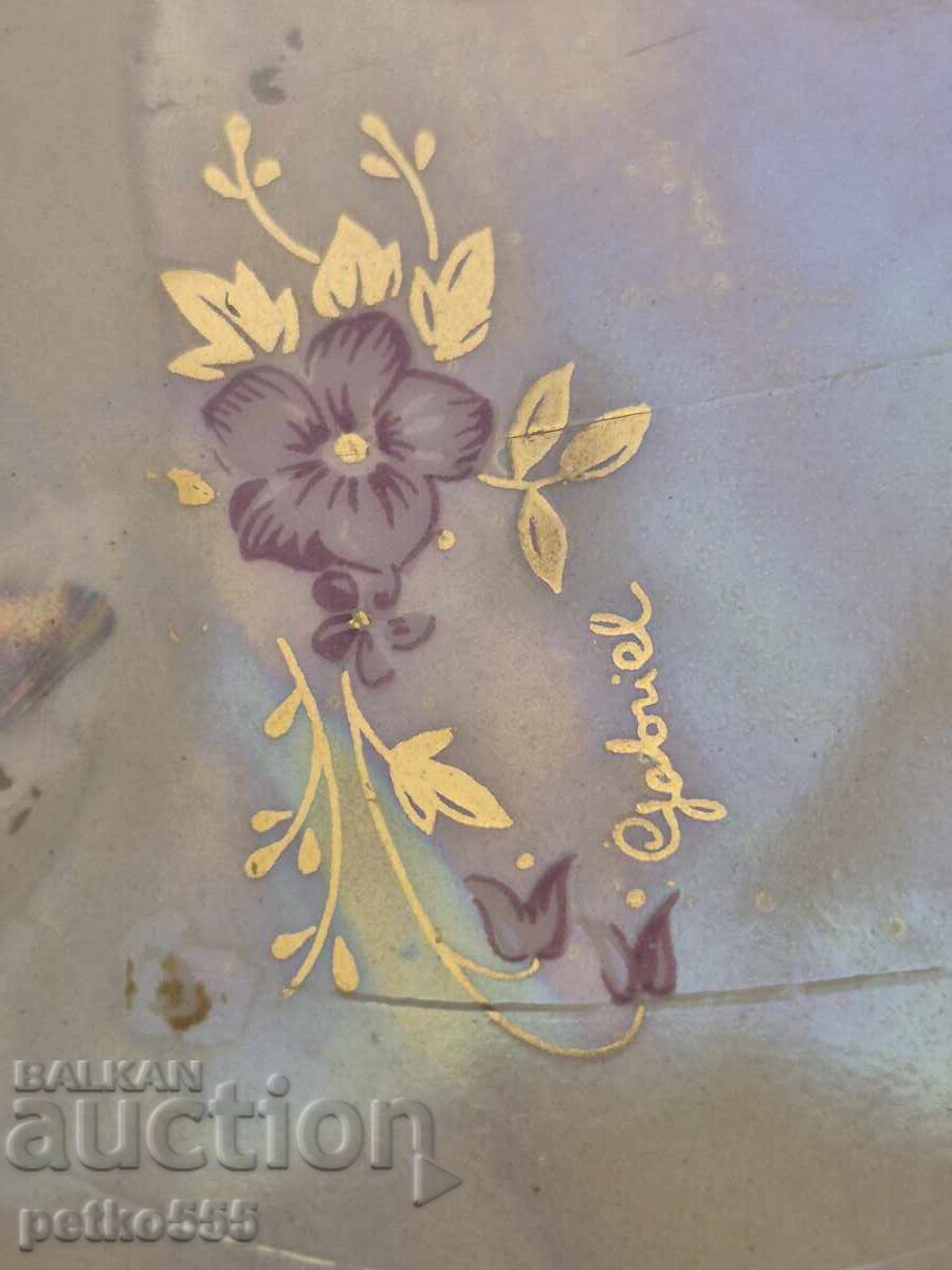 Cenușier din porțelan cu aurire - 5