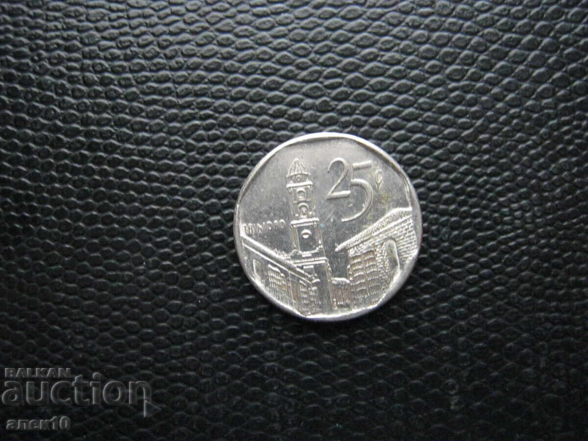 Куба  25  сентавос    2003     г