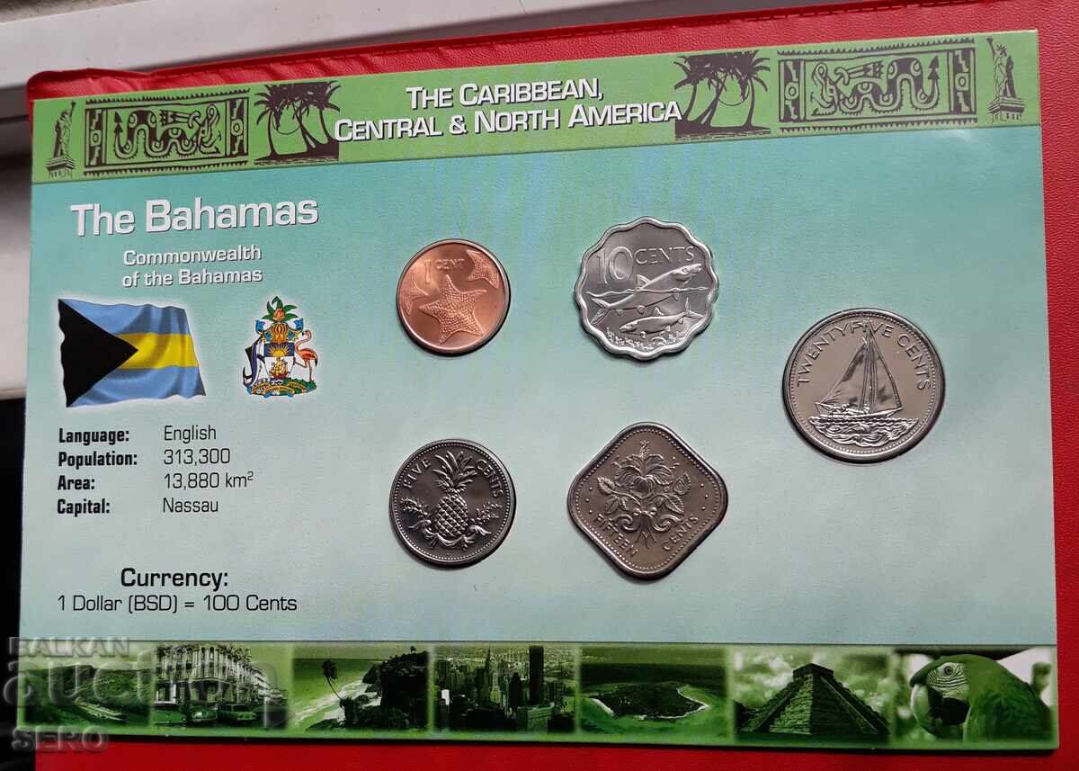 Bahamas - SET of 5 coins