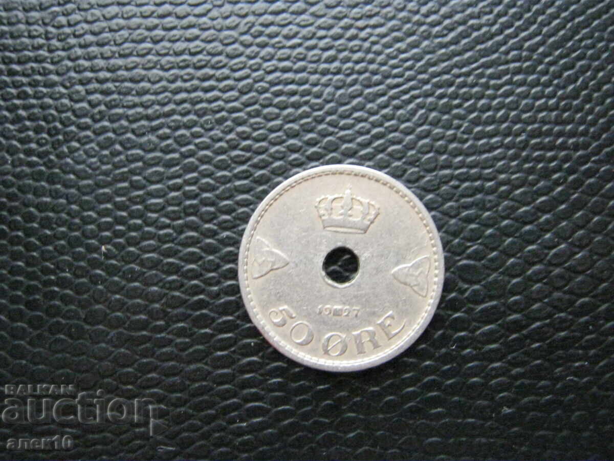 Νορβηγία 50 öre 1927