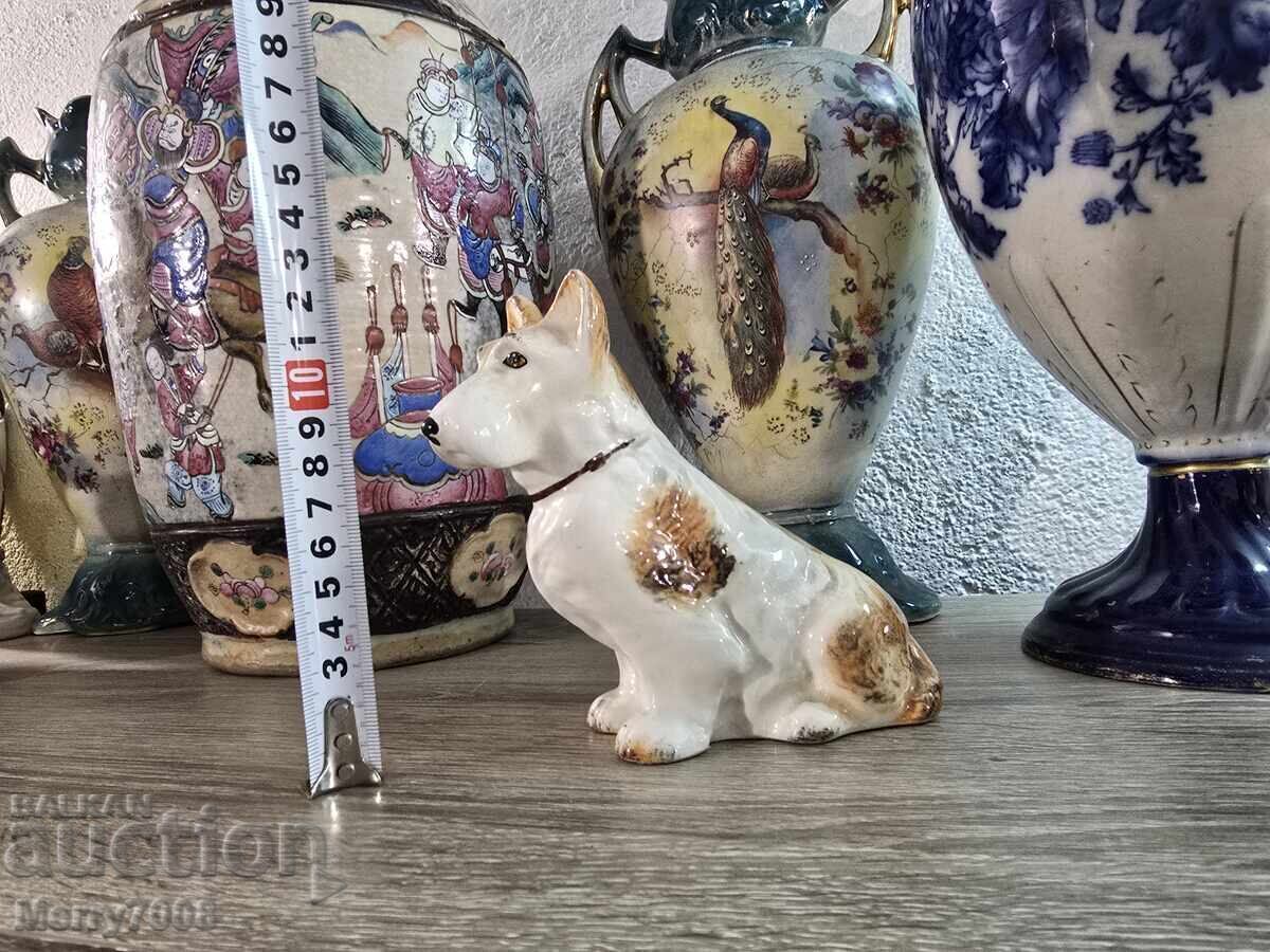 Porcelain figurine of a sitting terrier - inscription "Tinker" - 6 Porcelain figurine of a sitting terrier - inscription "Tinker" - 6