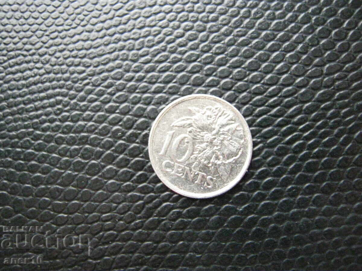 Trinidad   10  tsent  1990    g