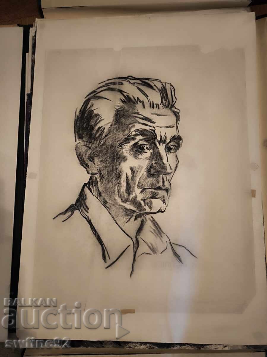 Портрет мъж Кирил Петров "Живописеца" 1963