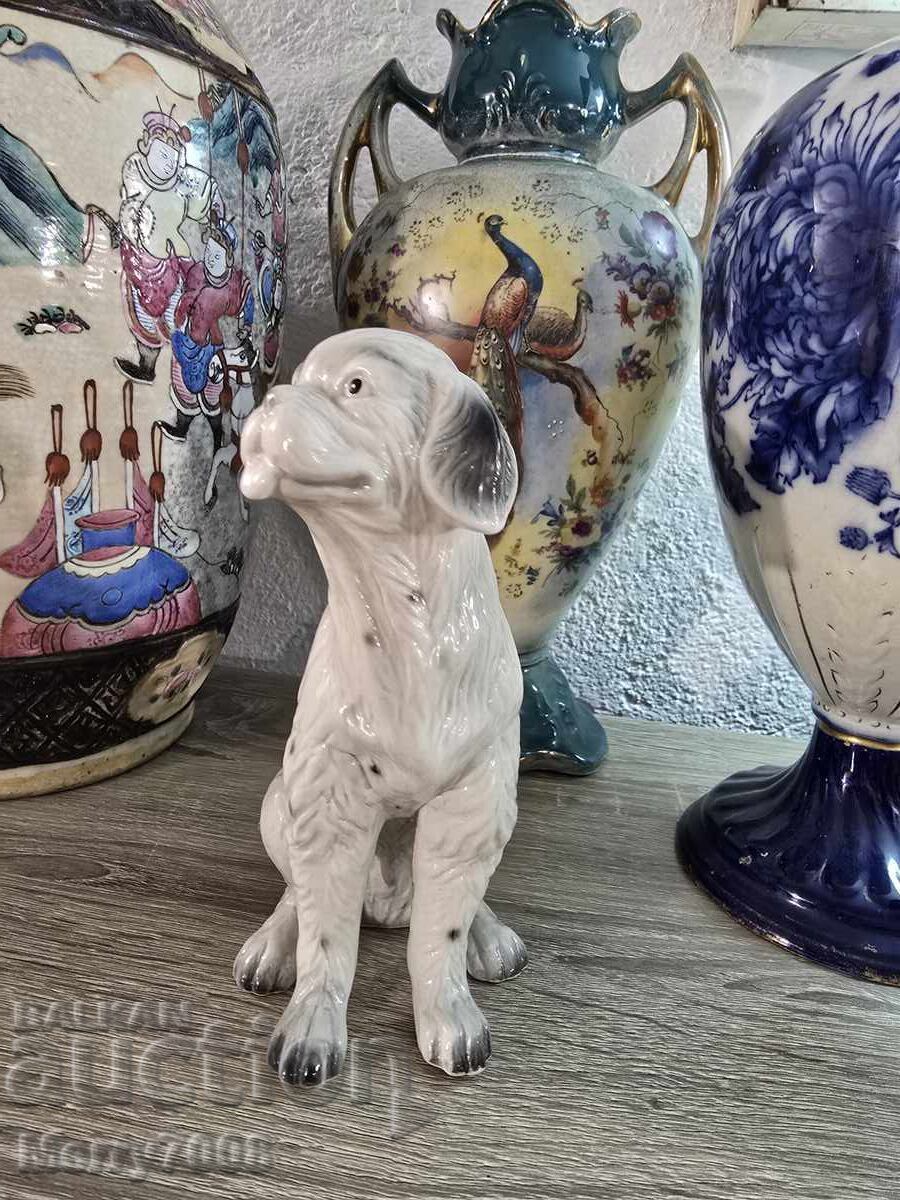 Auction  Exquisite porcelain dog figurine - Spaniel!