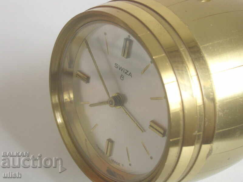 Παράδοση Ξυπνητήρι βαρέλι με ξυπνητήρι Swiza 8 ημερών