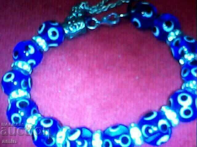 beautiful blue eye bracelet made of natural stone with price € 13.00 | 25.43 BGN