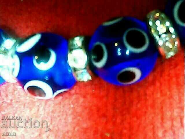 Auction  beautiful blue eye bracelet made of natural stone