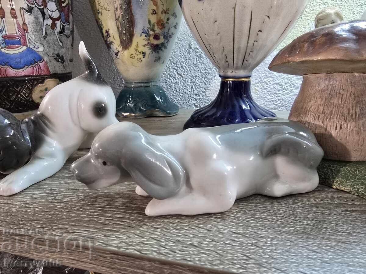 Licitație Figurine din porțelan cu 3 cățeluși!