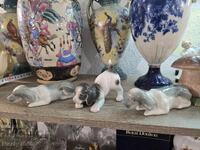 Porcelain figurines of 3 puppies!