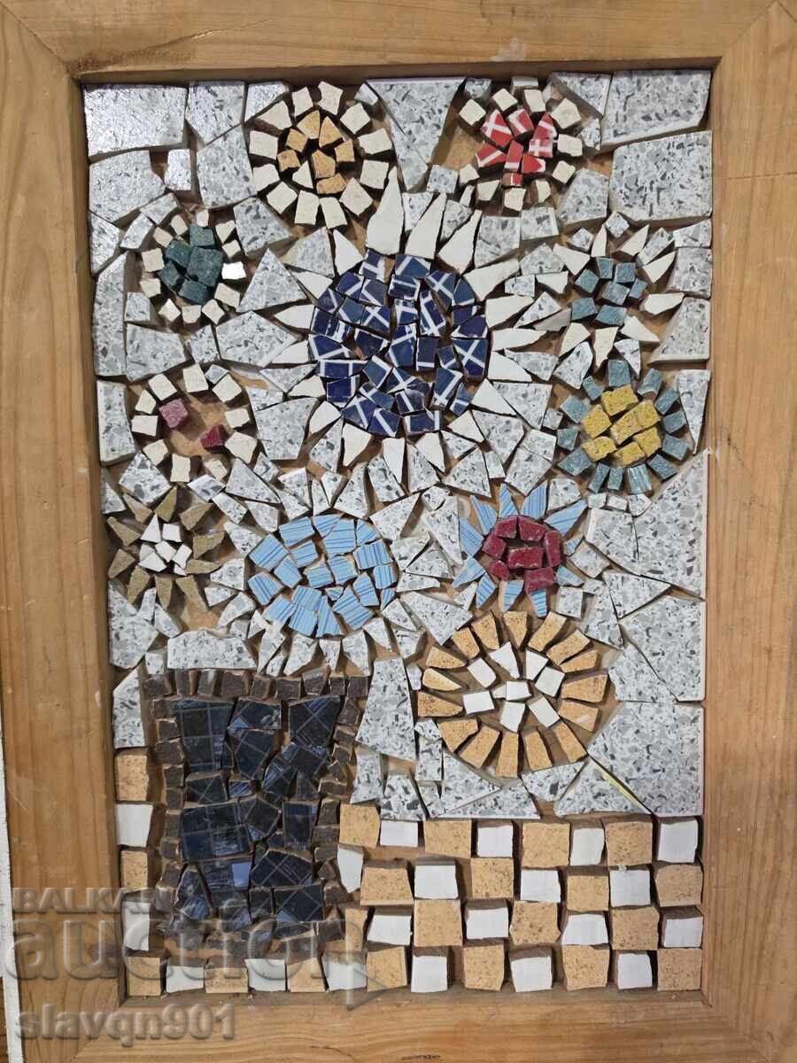 Tablou din mozaic Flori