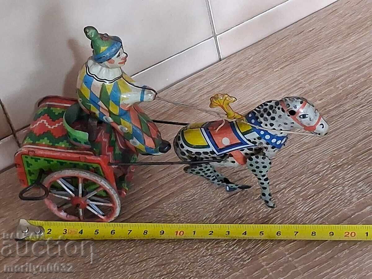 Παιδικό μεταλλικό παιχνίδι τζόκεϊ με άμαξα Γερμανίας - 7