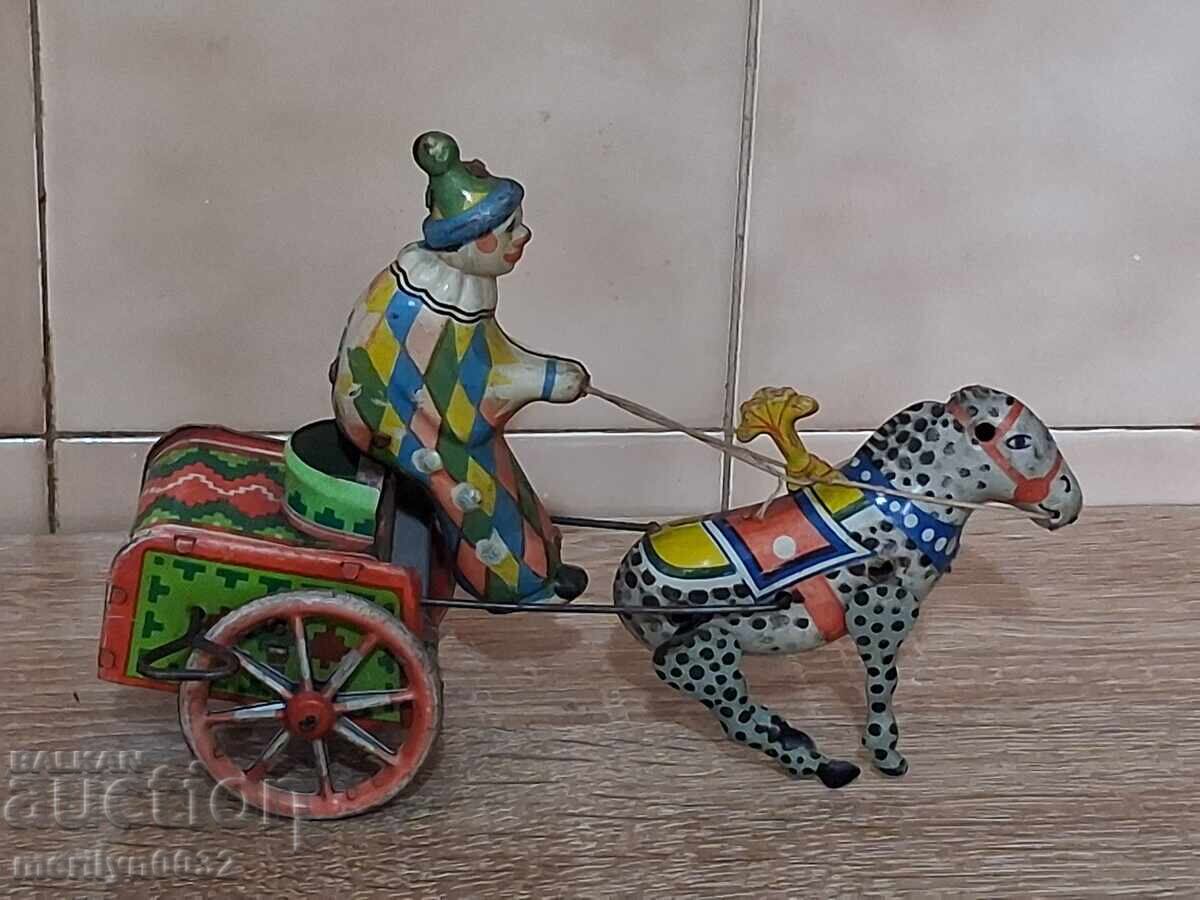 Παιδικό μεταλλικό παιχνίδι τζόκεϊ με άμαξα Γερμανίας