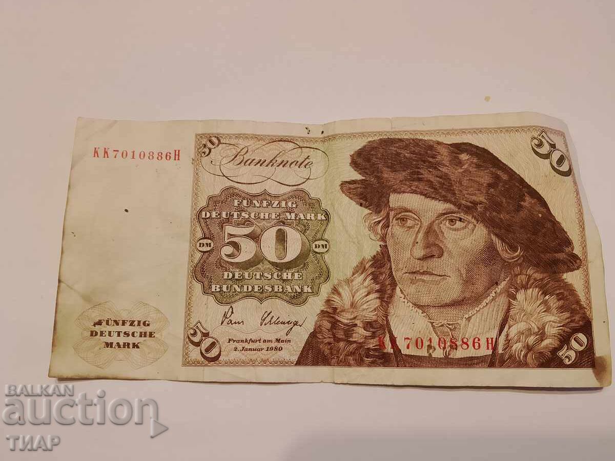 50 μάρκα Δυτικής Γερμανίας 1980