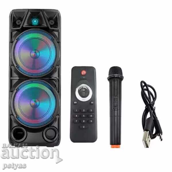 Licitație Boxă karaoke portabilă cu Bluetooth ZQS-8210 2x8” 4800mAh Licitație Boxă karaoke portabilă cu Bluetooth ZQS-8210 2x8” 4800mAh