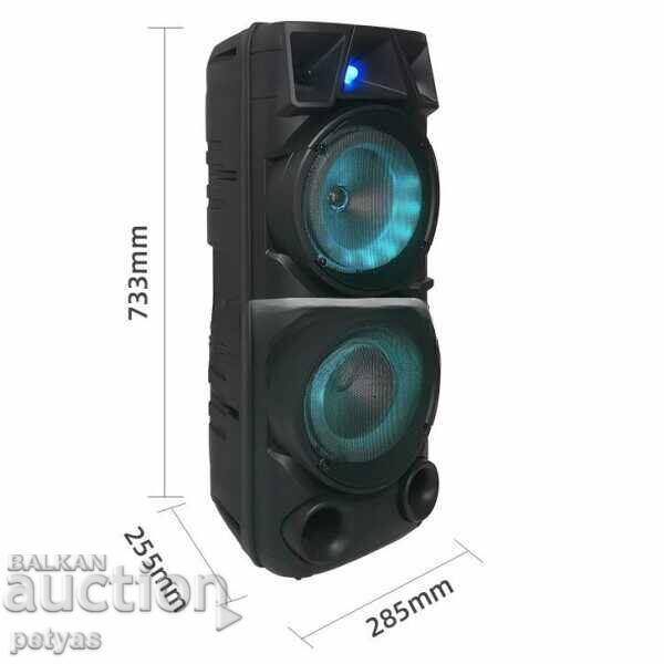 Livrarea Boxă karaoke portabilă cu Bluetooth ZQS-8210 2x8” 4800mAh Livrarea Boxă karaoke portabilă cu Bluetooth ZQS-8210 2x8” 4800mAh