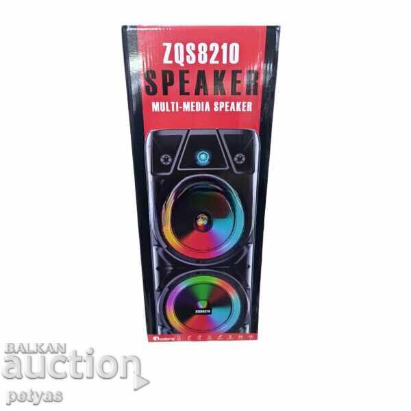 Boxă karaoke portabilă cu Bluetooth ZQS-8210 2x8” 4800mAh Boxă karaoke portabilă cu Bluetooth ZQS-8210 2x8” 4800mAh