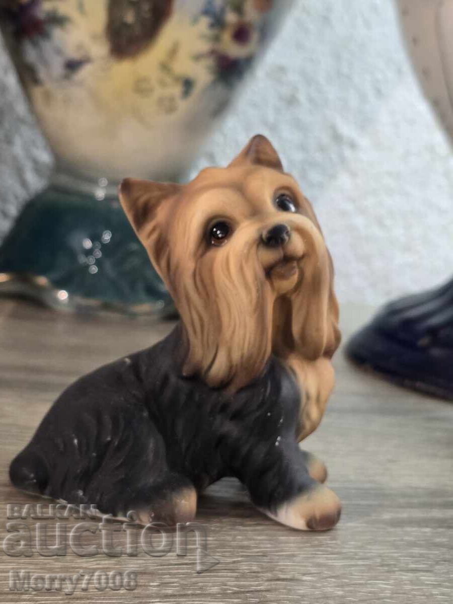 Auction  Porcelain collectible Yorkshire Terrier figurine!