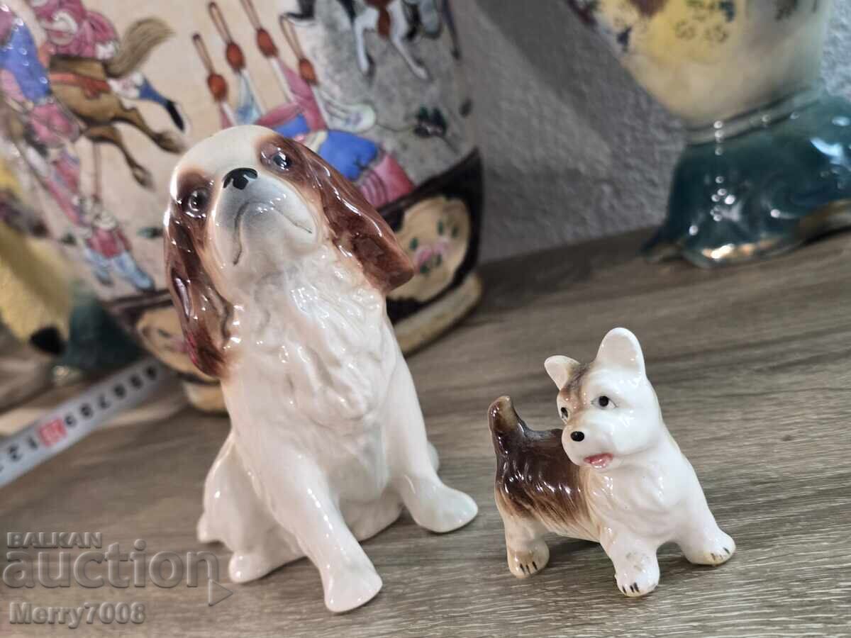 Licitație Figurine din porțelan cu câini - Cavalier King Charles Spaniel!