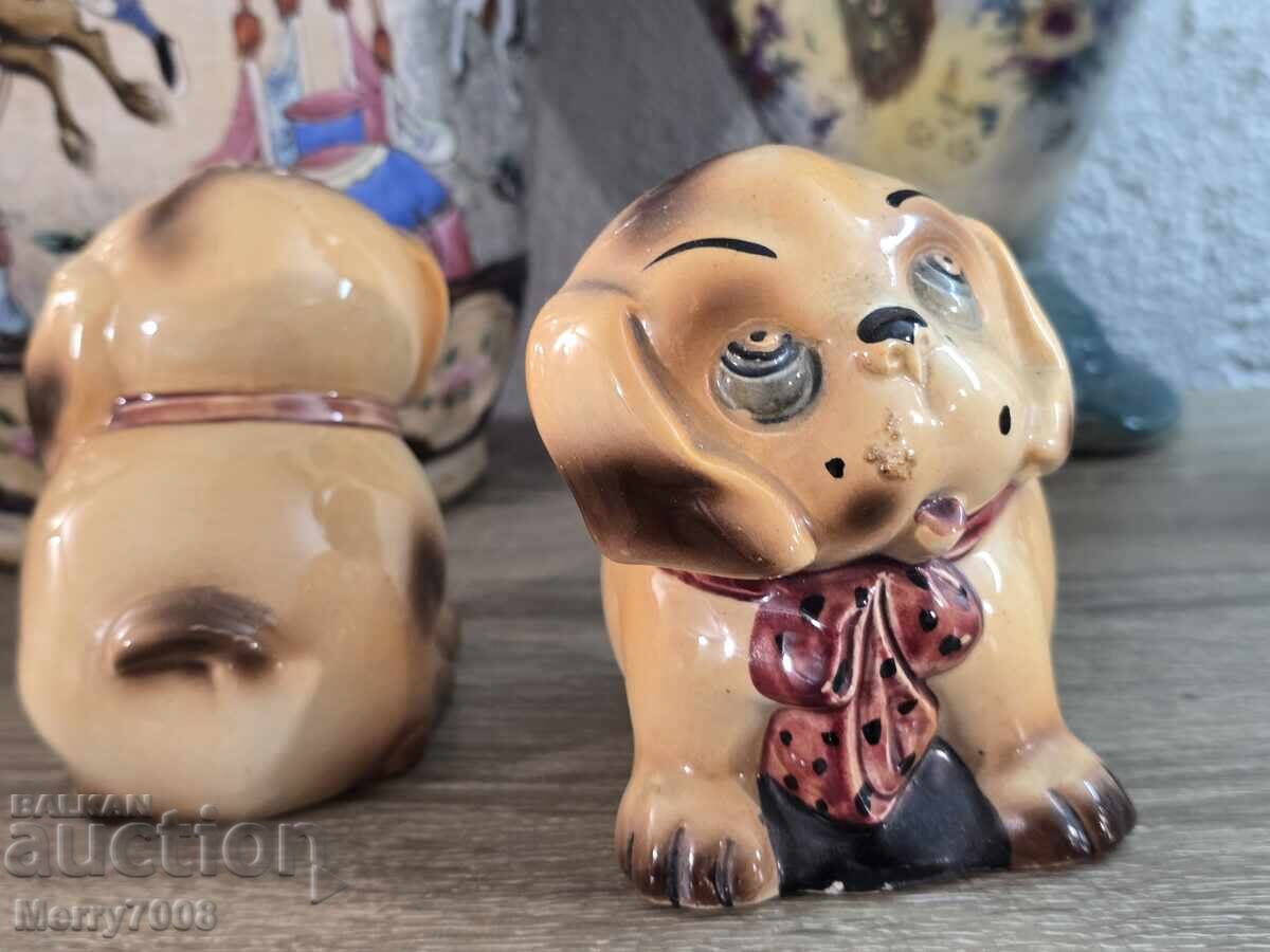 Двойка очарователни порцеланови фигурки на кучета ! с цена € 15.00 | 29.34 лв.