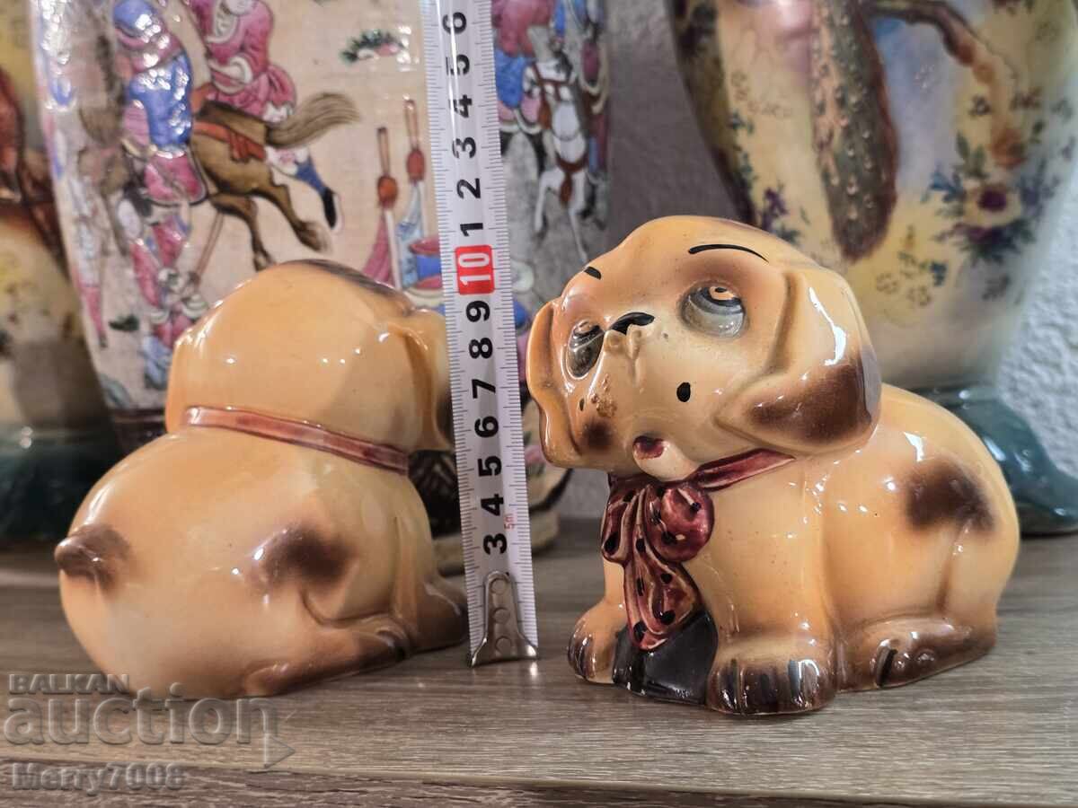 Двойка очарователни порцеланови фигурки на кучета ! - 6