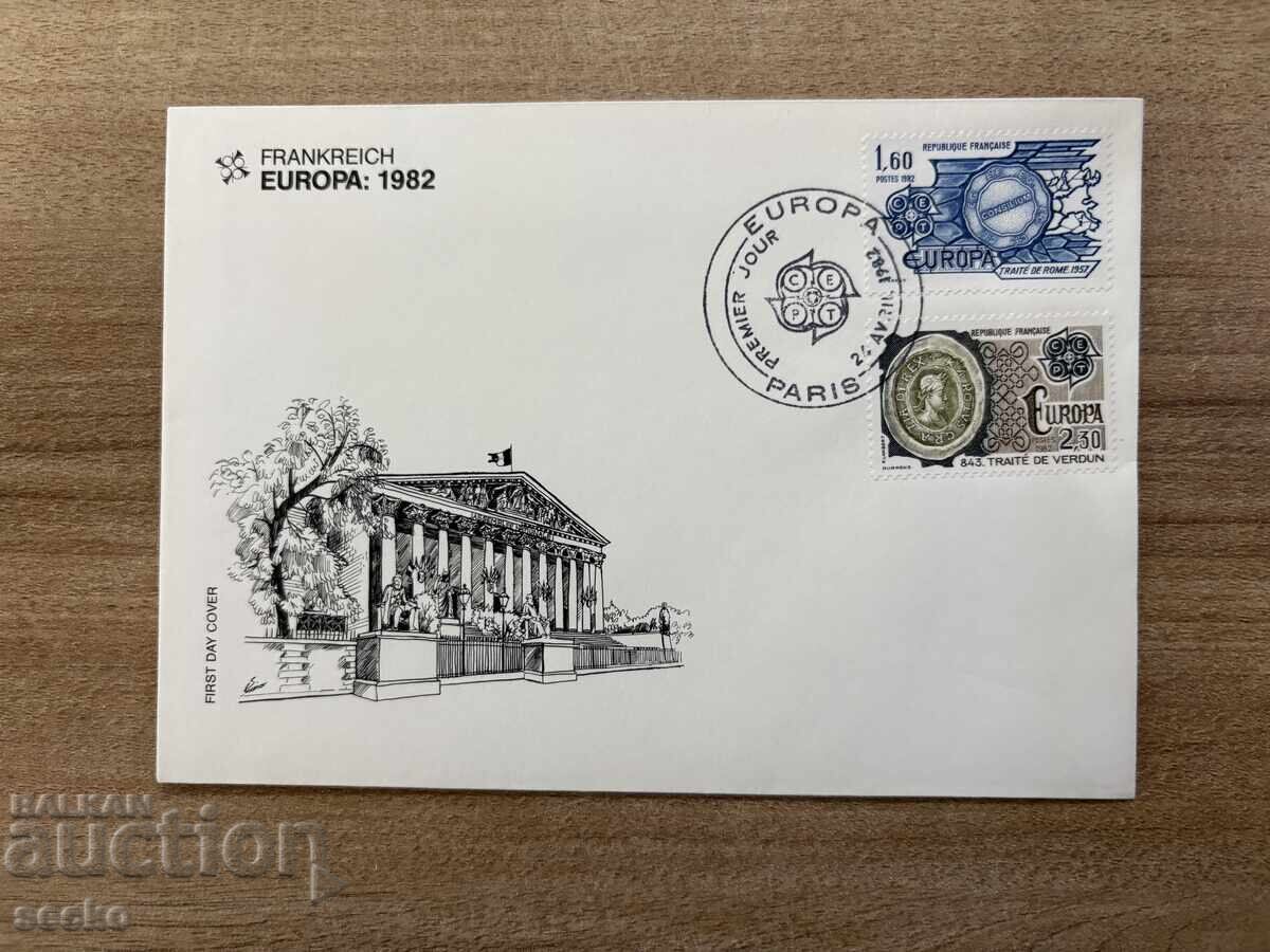 Γαλλία - Φάκελος Πρώτης Ημέρας Κυκλοφορίας - Ιστορικά Γεγονότα (1982)