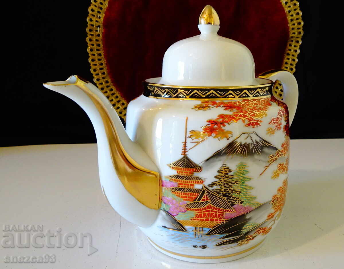 Τσαγιέρα, κανάτα ιαπωνική πορσελάνη Satsuma Kazan, χρυσό με τιμή € 19.99 | 39.10 BGN