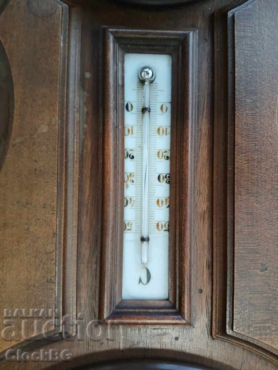 Auction  German wall clock/barometer