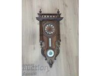 German wall clock/barometer