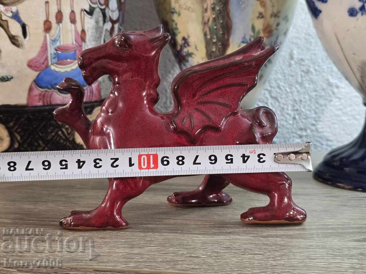 Изящна колекционерска порцеланова фигура на дракон !!! - 6