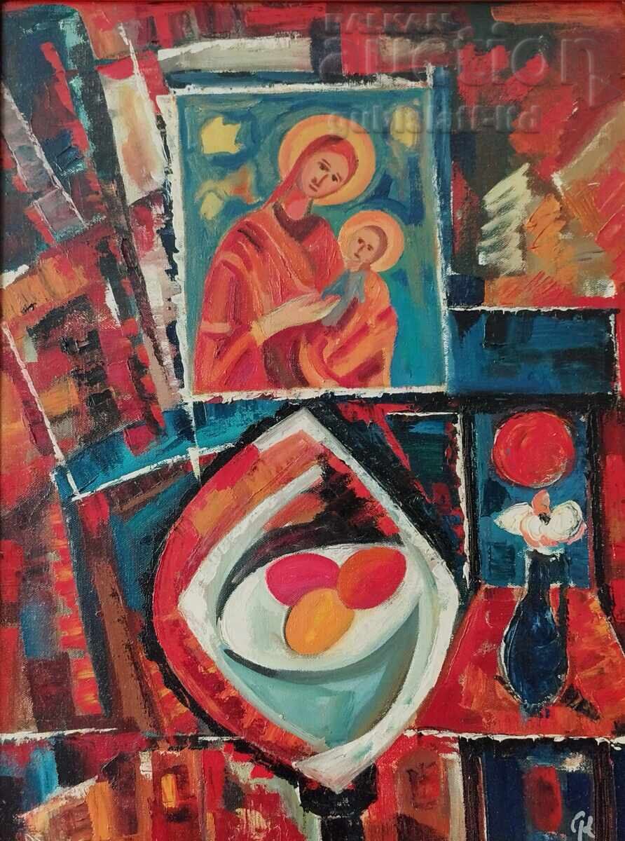 Poza, „Paște”, art. Slavi Kozhuharov (1935-1997) cu preț € 350.00 | 684.54 BGN