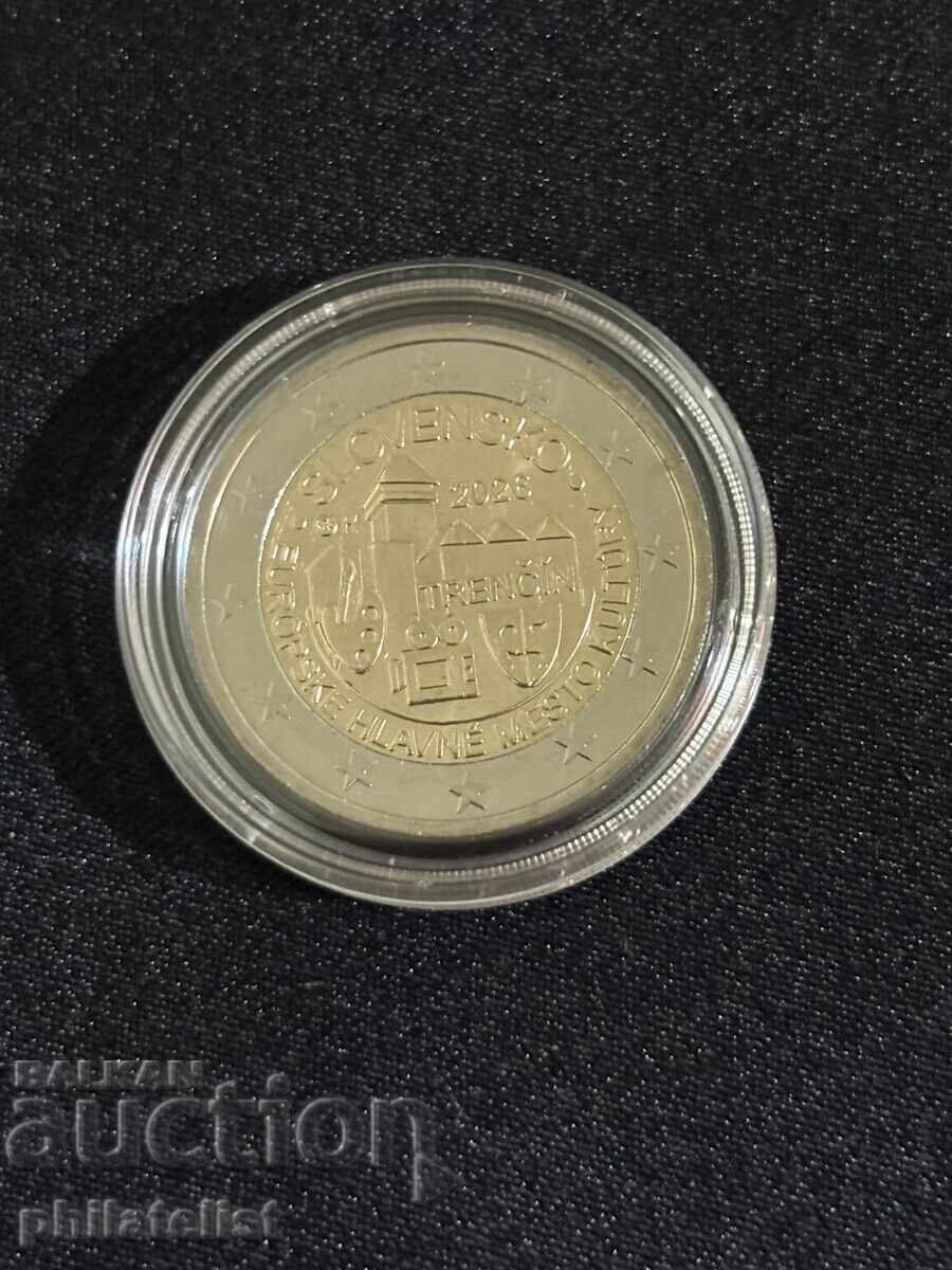 Словакия 2026 - 2 евро - Тренчин, Европейска столица UNC