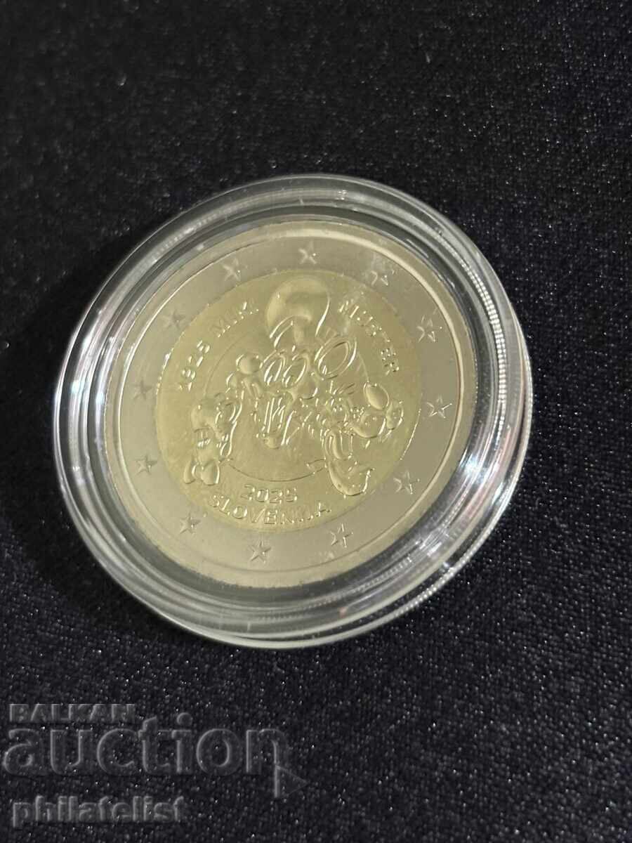 Slovenia 2025 – 2 Euro – Miki Muster, UNC with price € 3.85 | 7.53 BGN