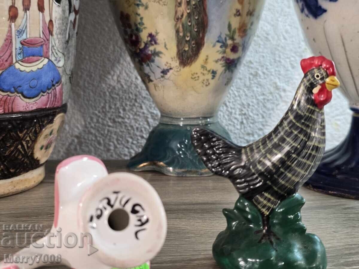 Licitație Două figurine elegante din porțelan reprezentând păsări!