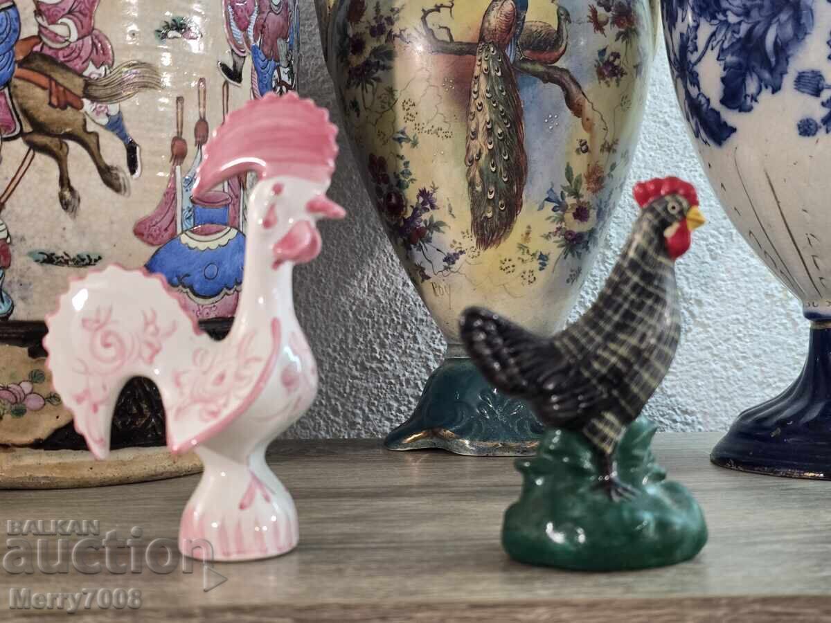 Două figurine elegante din porțelan reprezentând păsări! - 5