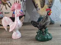 Două figurine elegante din porțelan reprezentând păsări!