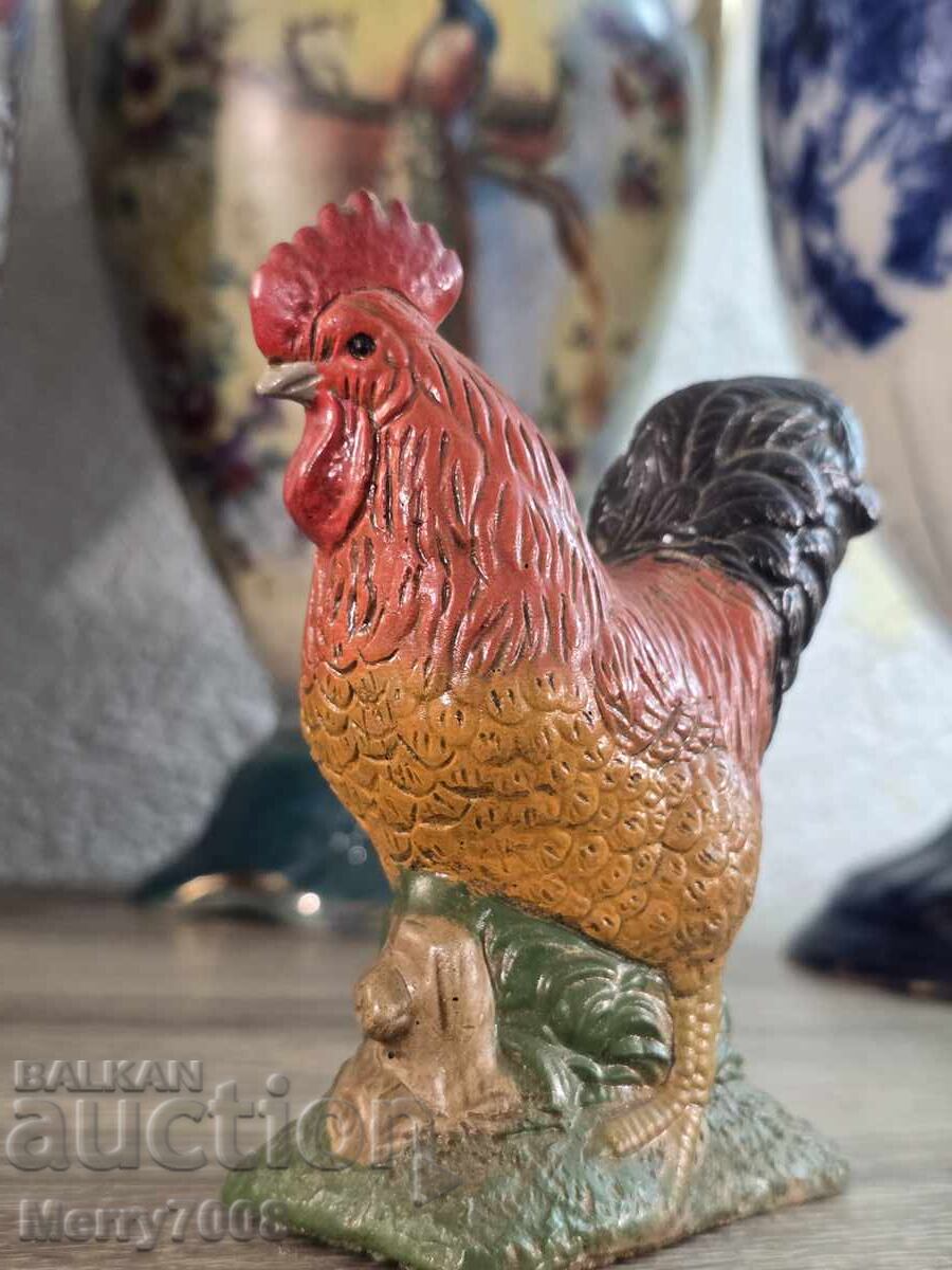 Licitație Figurină elegantă din ceramică în formă de cocoș !!!