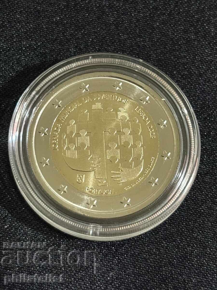 Portugal 2023 – 2 Euro – World Youth Day UNC with price € 4.85 | 9.49 BGN