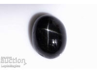 Μαύρος αστερίας διοψίδιος 2.65ct 9x7mm οβάλ καμποσόν