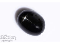 Diopsid stelat negru 2.60ct 9x7mm caboșon oval
