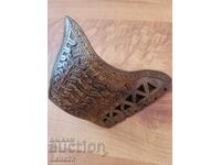 Винтидж дървена чаша, тиково дърво