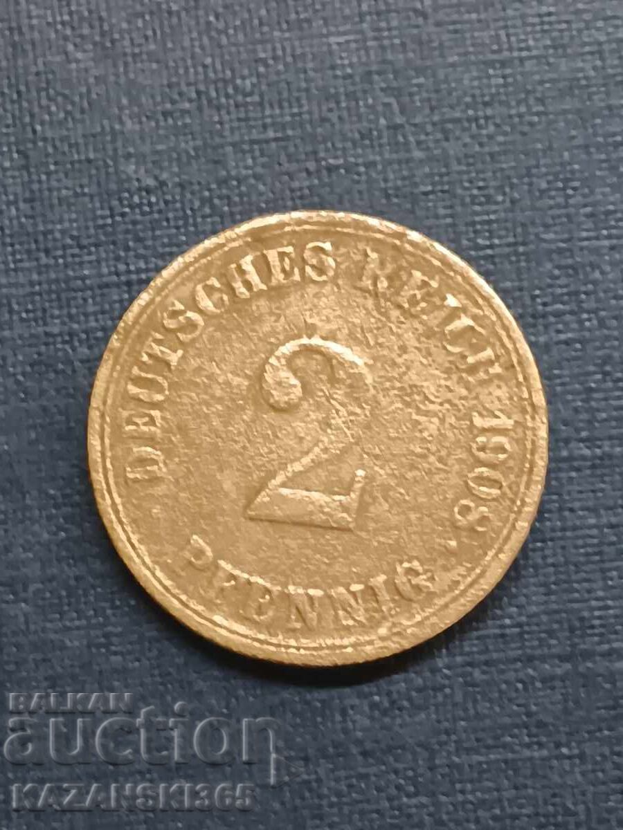 2 пфенинга 1908