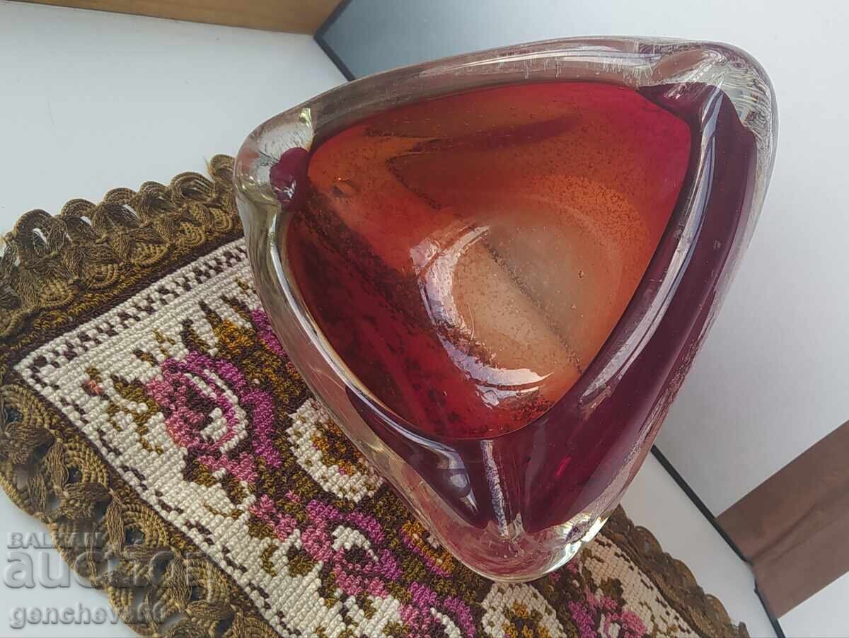 Cenușier retro din sticlă colorată MURANO Cenușier retro din sticlă colorată MURANO