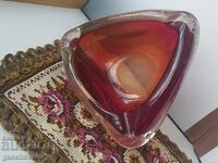 Cenușier retro din sticlă colorată MURANO