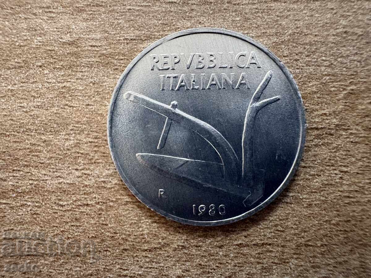 Италия - 10 лири (1980) с цена € 0.13 | 0.25 лв.